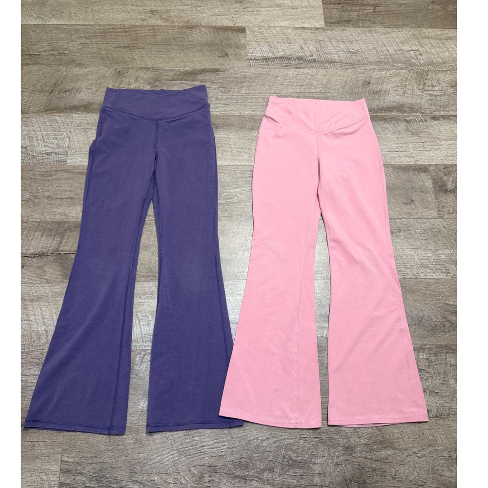 Old Navy High-Waisted PowerChill Crossover Flared Leggings for Girls